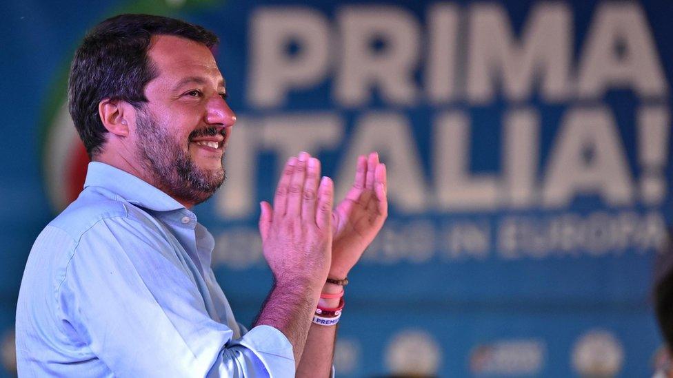 Italian Deputy Premier and Interior Minister Matteo Salvini