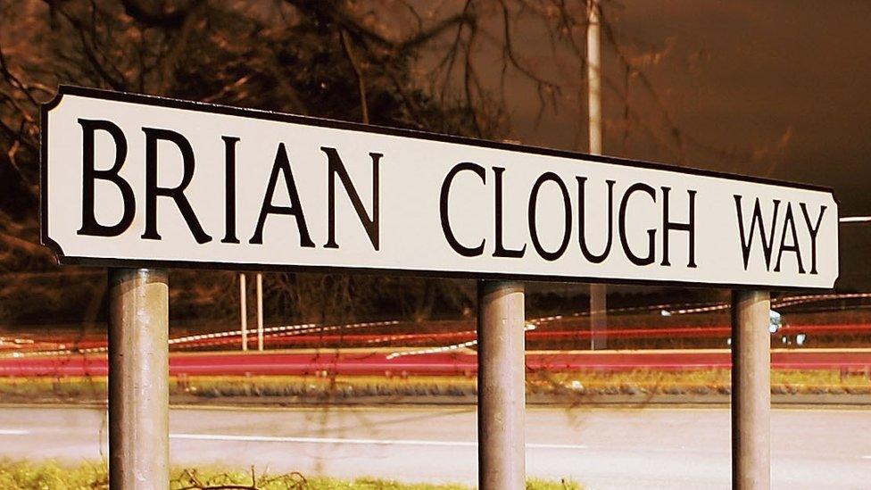 Brian Clough Way sign