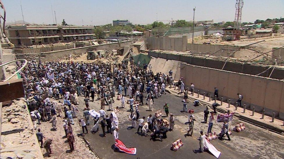 Demonstration in Kabul on Friday 2 June