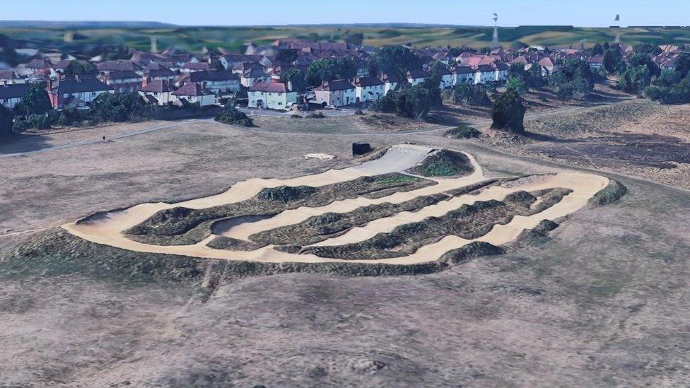 The old Ipswich BMX Club track