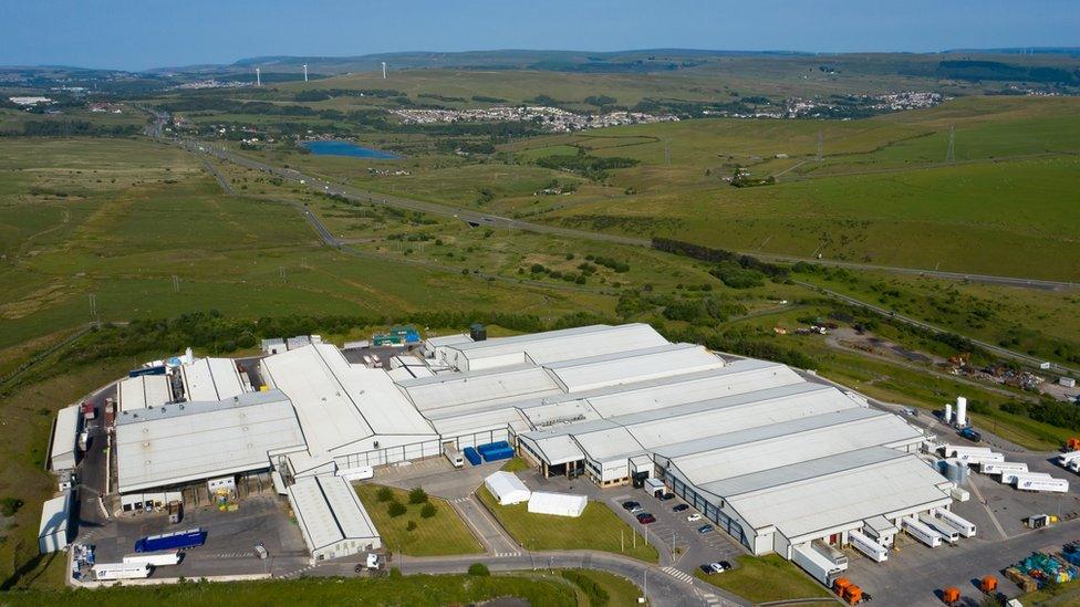 Arial view of Kepak Food Plant