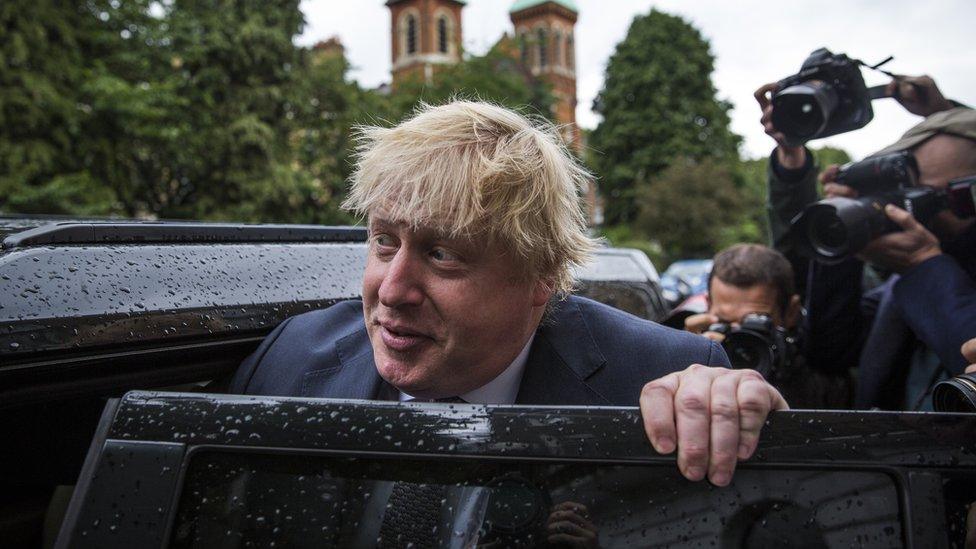 Leave campaigner Boris Johnson on 27 June