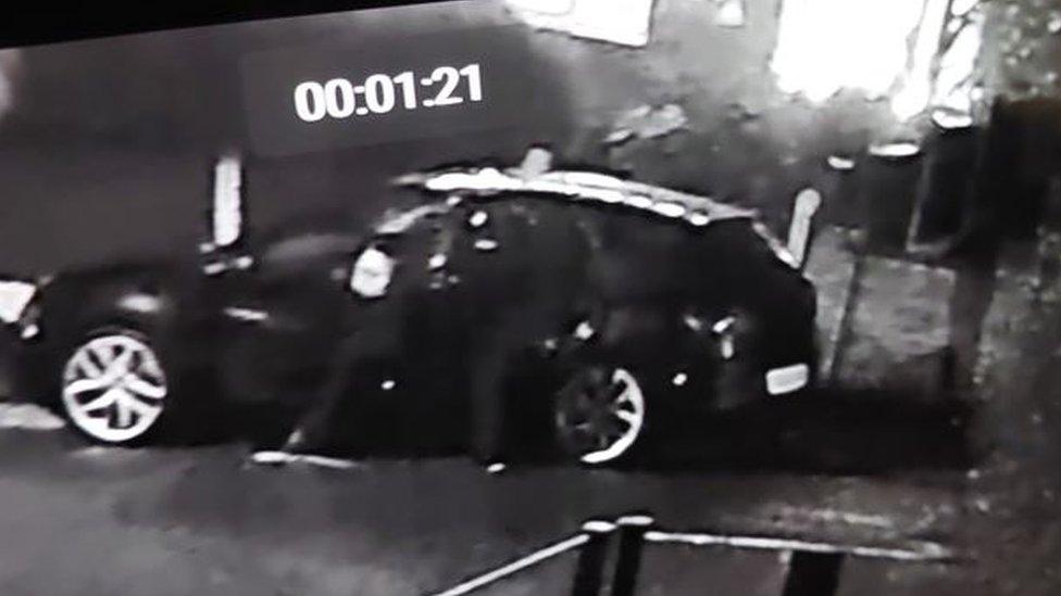 CCTV image of a Seat car