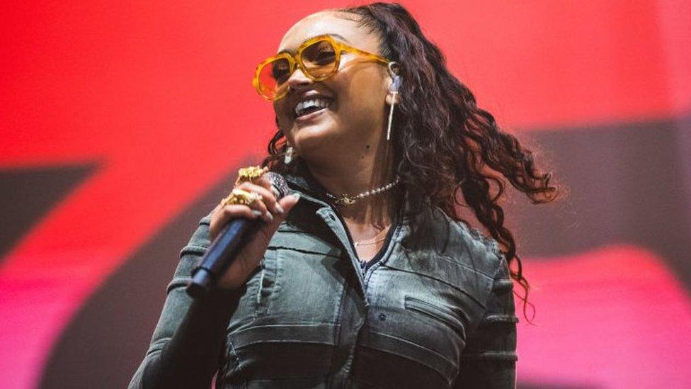 Joy Crookes on stage at Radio 1's Big Weekend in Coventry