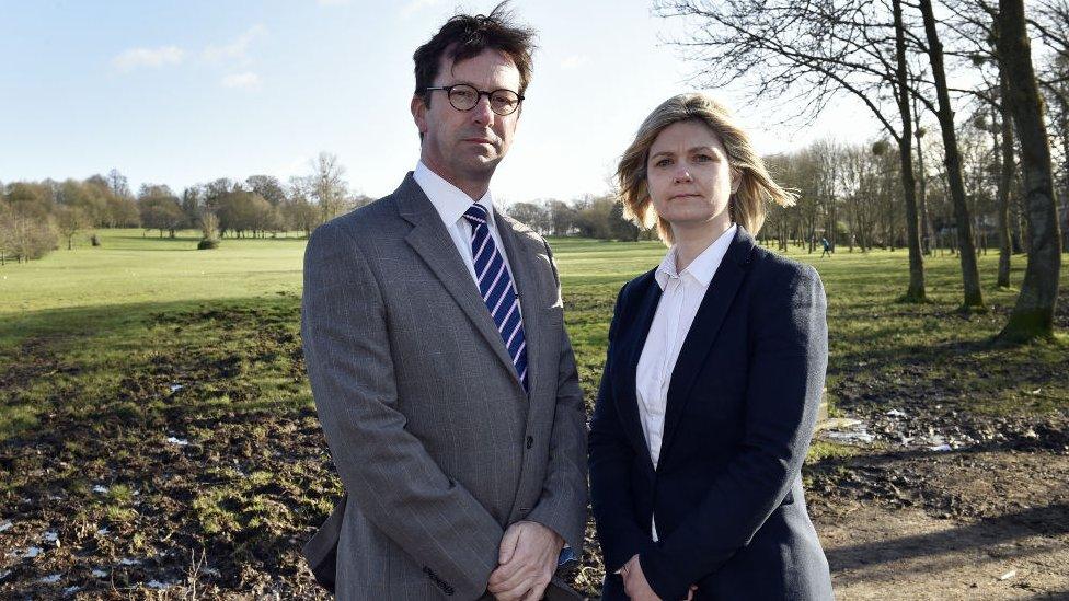 Detectives Mark Glover and Nicola Douglas