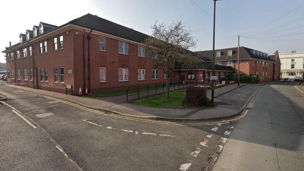 District council building in Frog lane