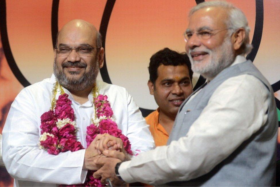 File picture of Amit Shah and Narendra Modi