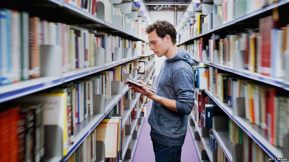 Students in libraries