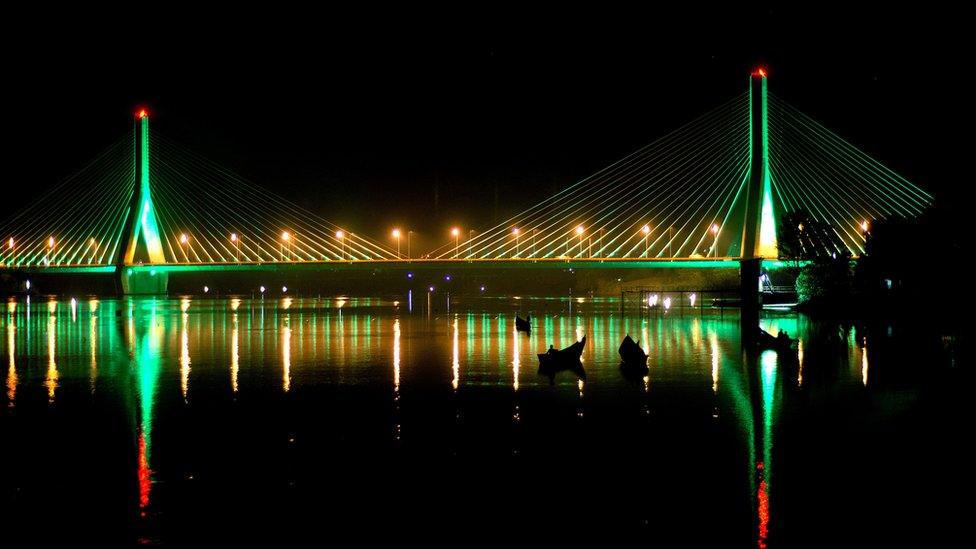 Source of the Nile bridge in Uganda