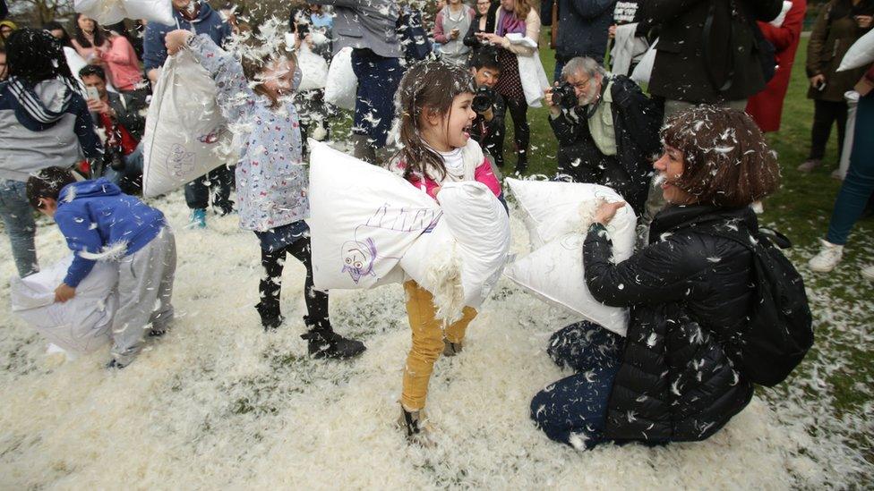 pillow fight