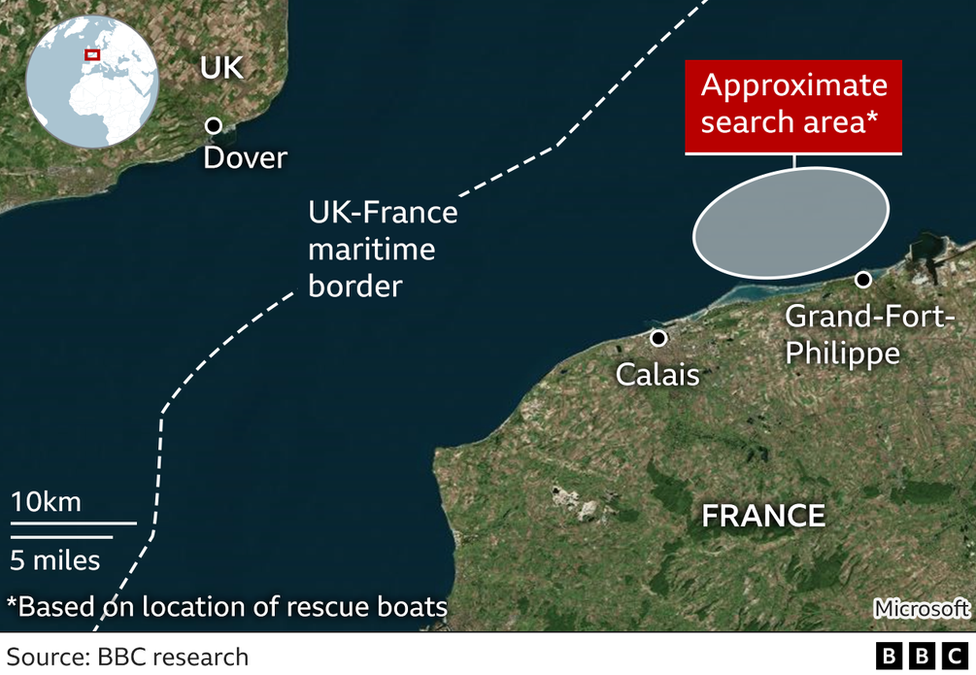 Map of search area