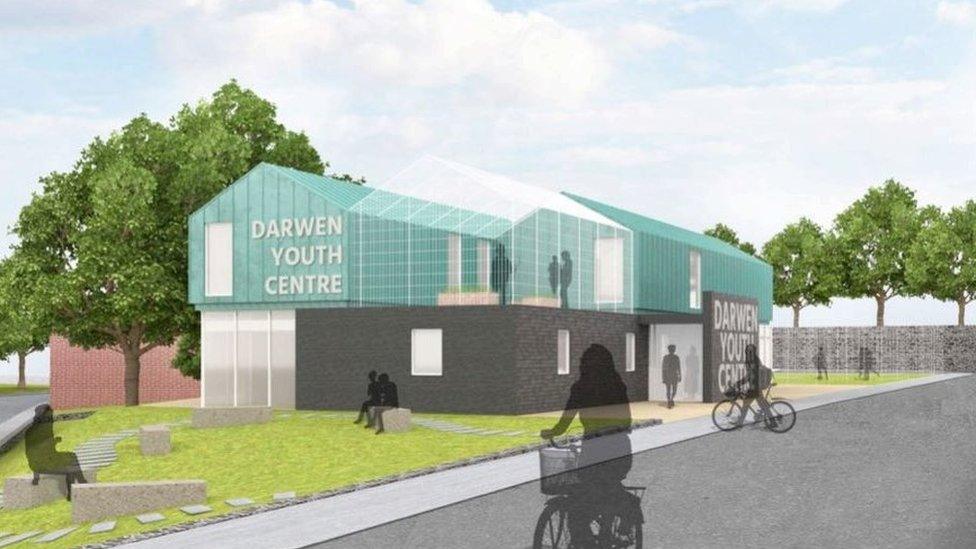 Artist impression of Darwen Youth Centre