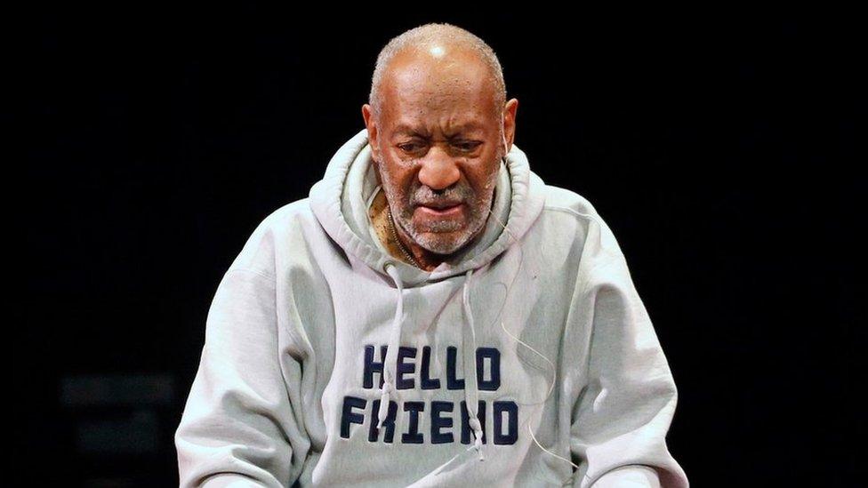 This Jan. 17, 2015, file photo shows comedian Bill Cosby performing at the Buell Theater in Denver.