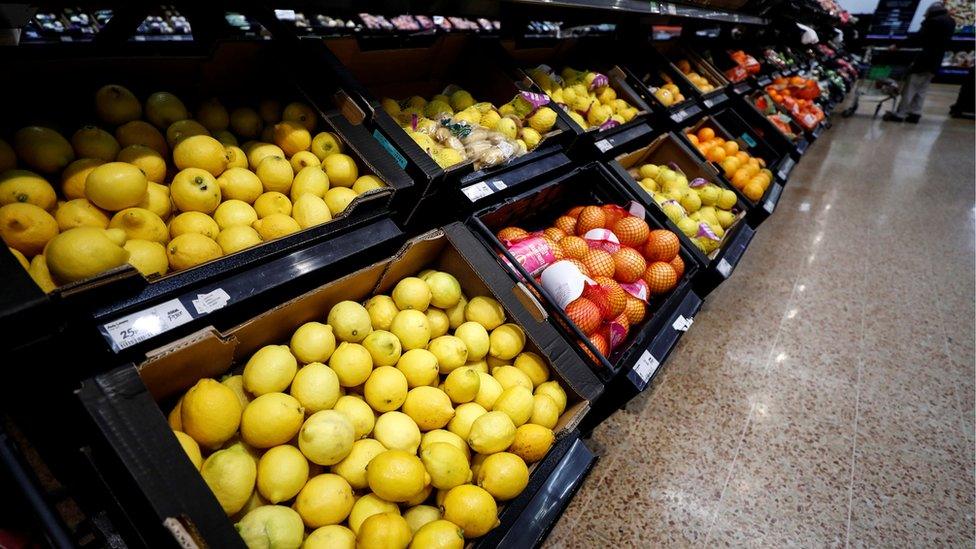 Loose fruit and veg in Asda