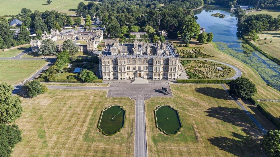 Longleat estate overhead view