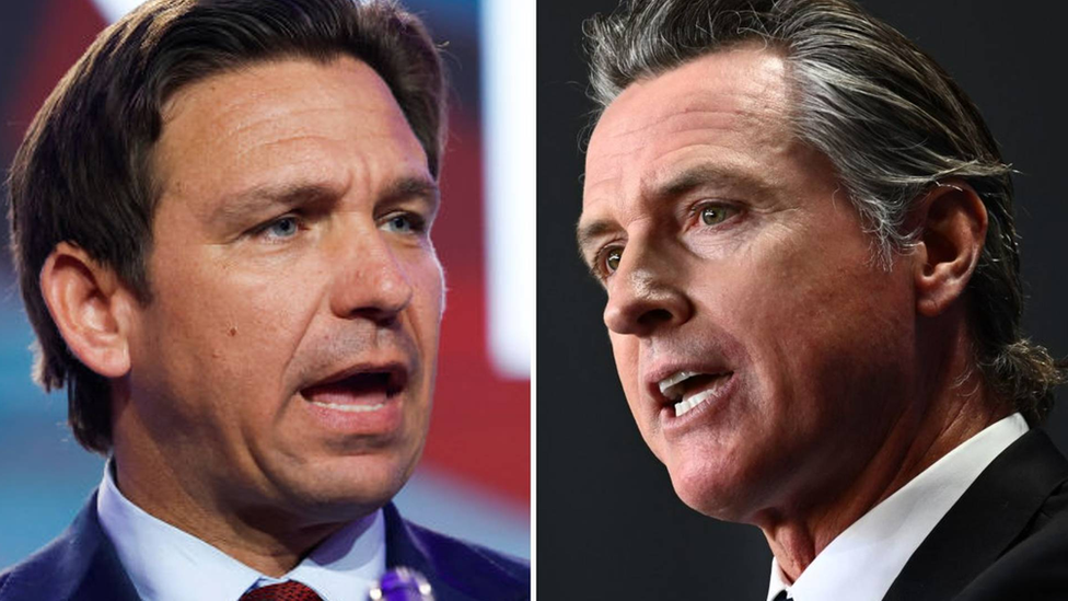 Ron DeSantis and Gavin Newsom