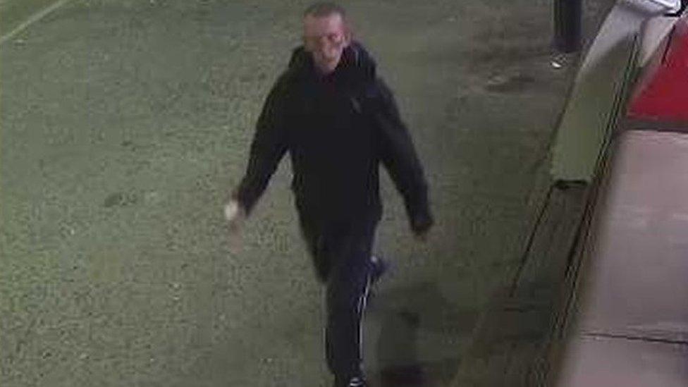 CCTV image of Mr Griffiths near the Shell petrol station in Lock Lane, Castleford