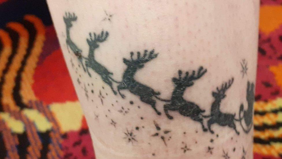 Christmas tattoo