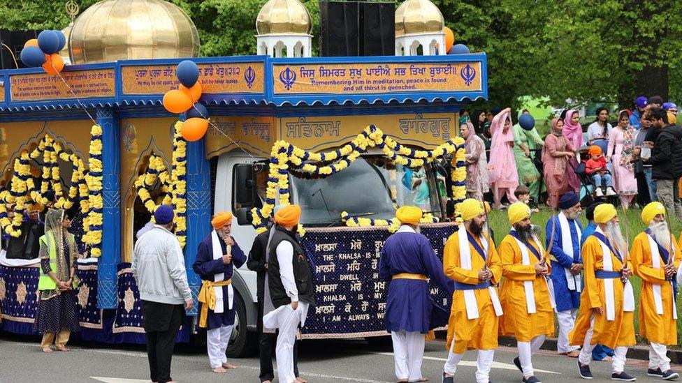 Nagar Kirtan parade in Reading 2024