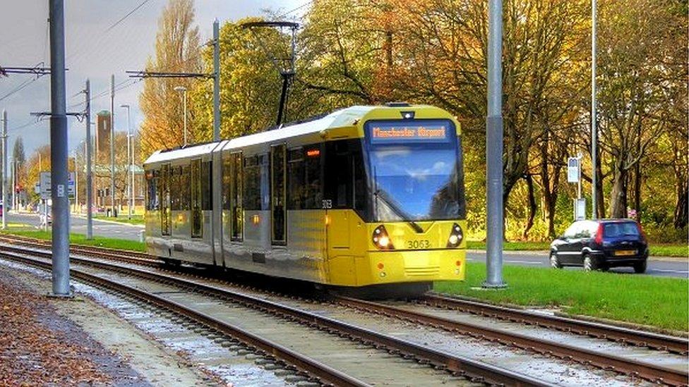 a tram in Simonsway