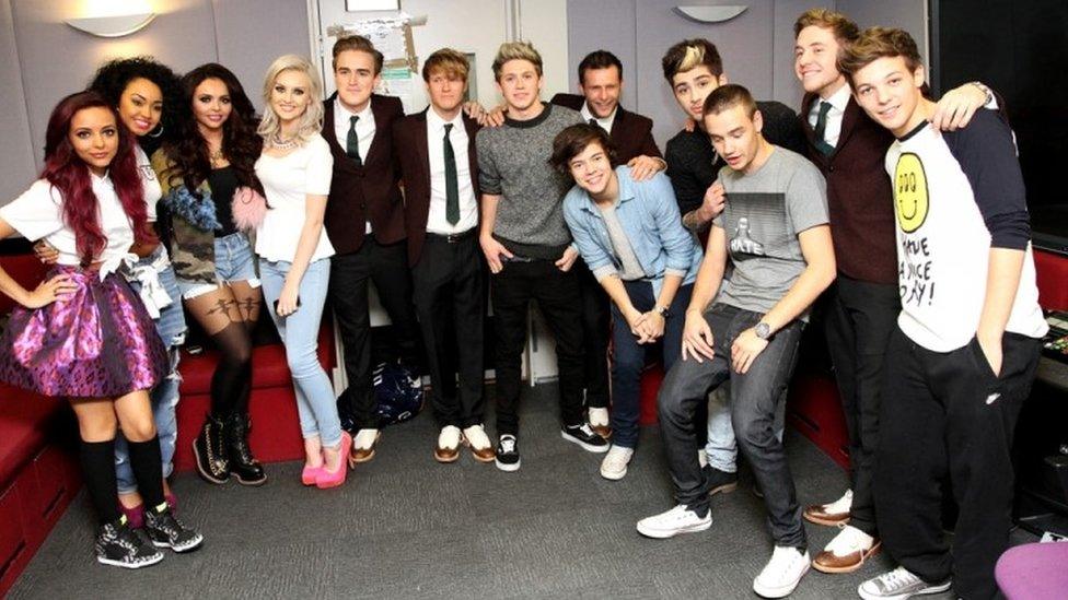 Radio one chart show with Little Mix, Mcfly and One Direction