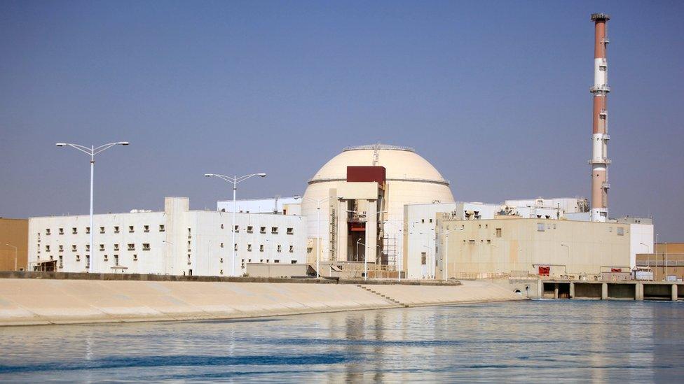 The Bushehr nuclear power plant in Iran