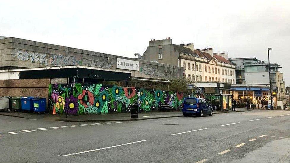 The former WHSmith building in Clifton Village in Bristol