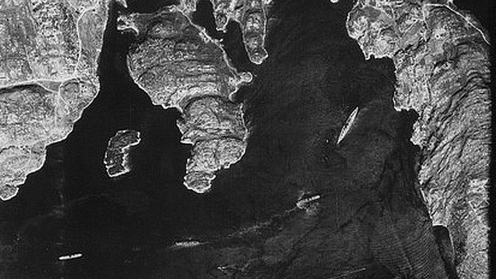 Aerial photograph of the Bismarck