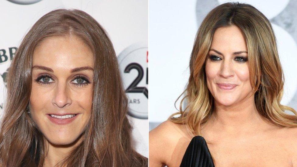 Nikki Grahame and Caroline Flack