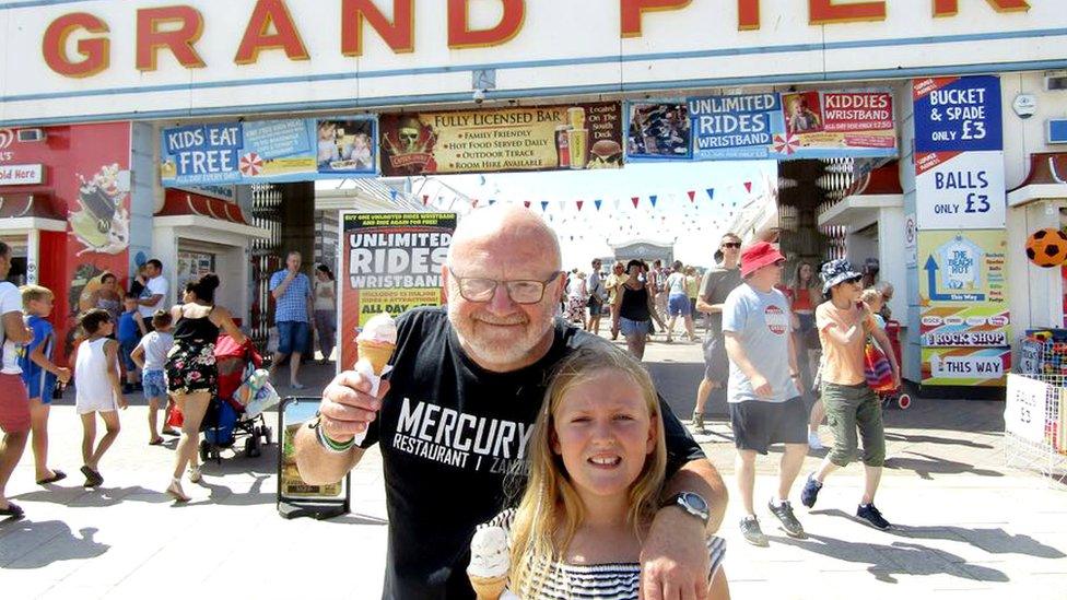 Paul Temple and granddaughter Lara