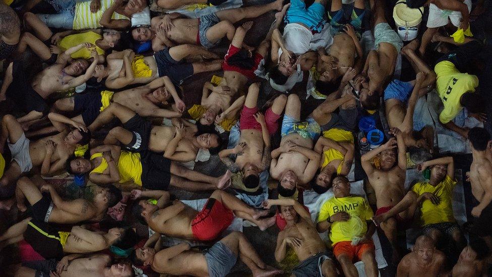 Prison inmates at Quezon City jail