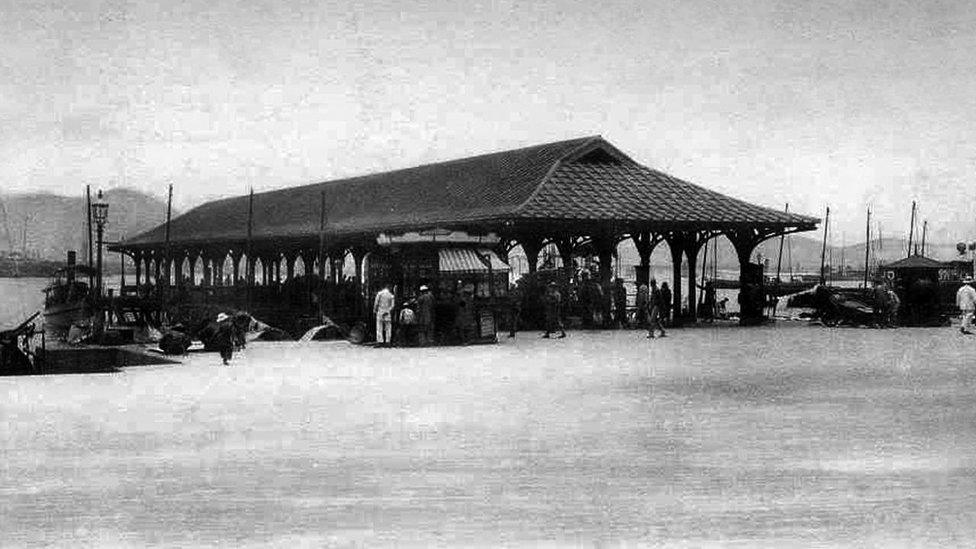 News stand at Blake Pier, Central