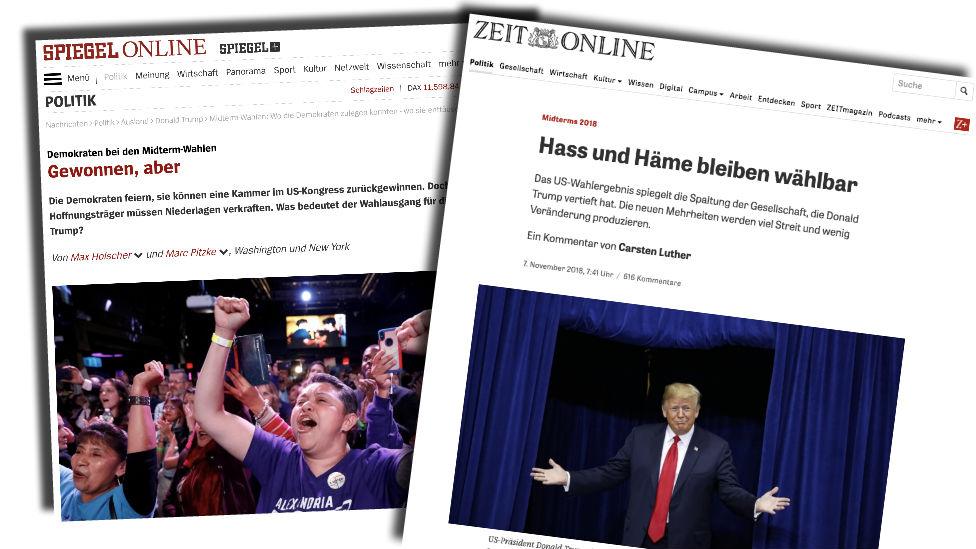 German newspaper front pages