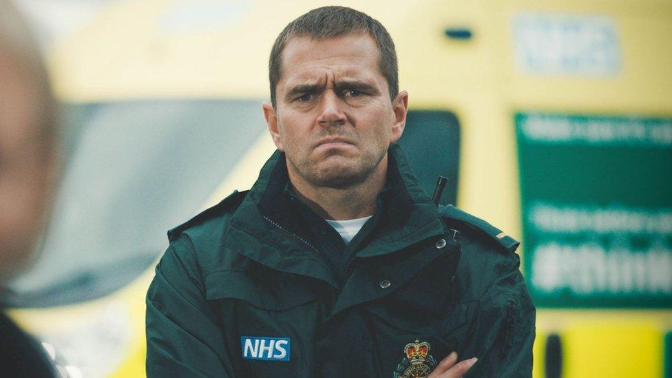 Michael Stevenson, who has played Iain since 2012, in Casualty