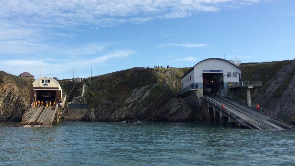 The old and new lifeboat stations