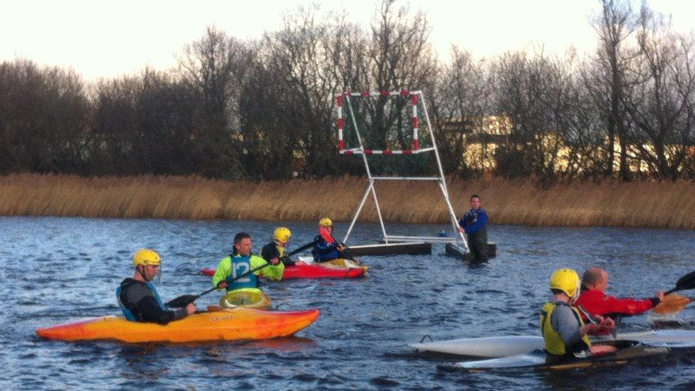 Water polo in Enniskillen