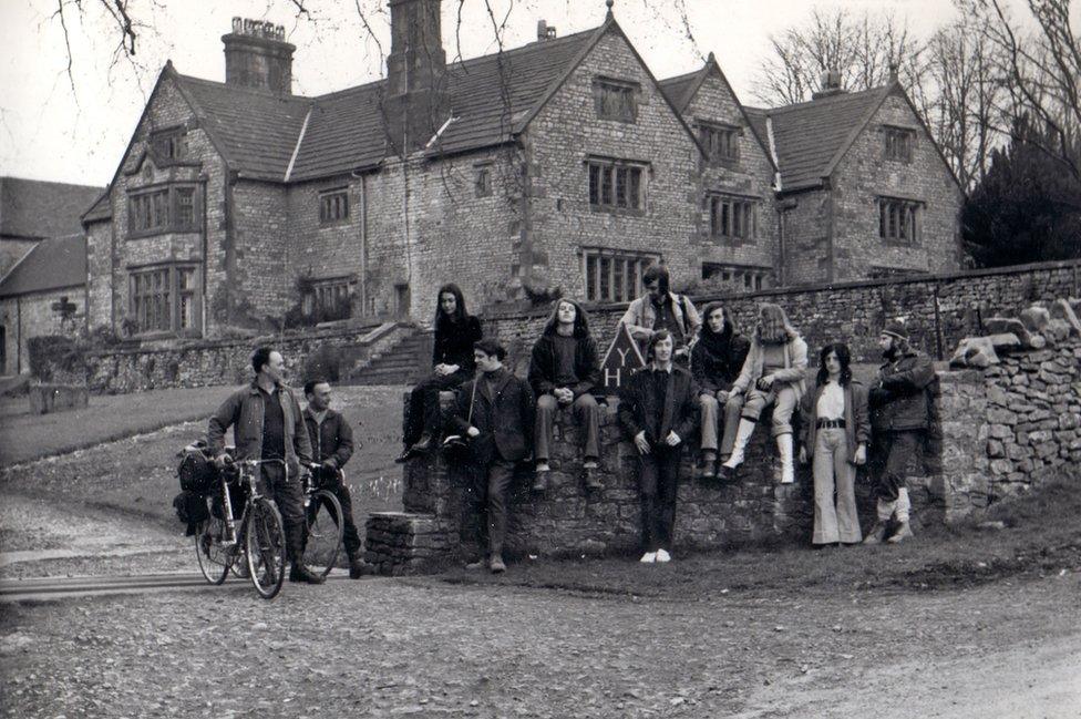 Visitors at Hartington in 1973