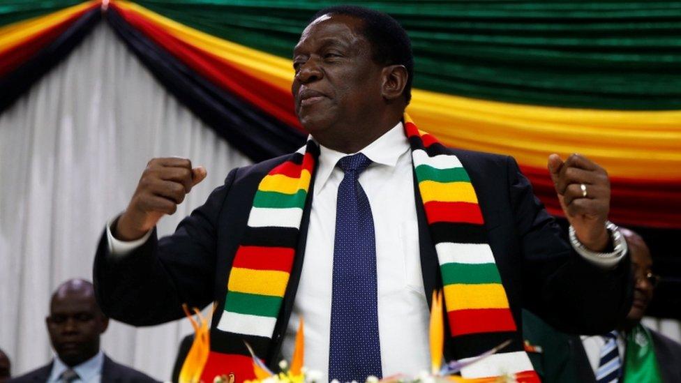 Zimbabwe President Emmerson Mnangagwa announces the date for the general elections in Harare