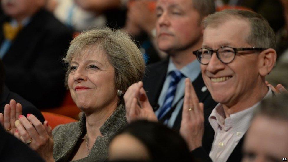 Theresa May and her husband Philip