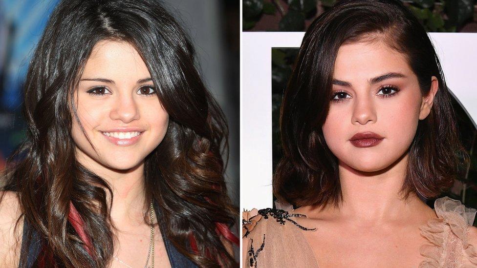 Selena Gomez 10 years ago verses now.