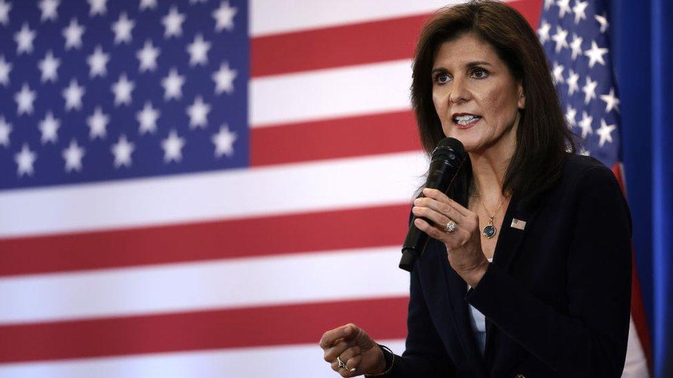 Nikki Haley at a campaign event in South Carolina