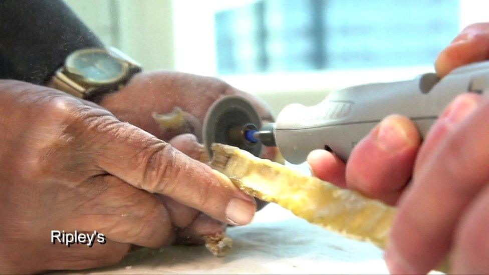 Shridhar Chillal nails being cut