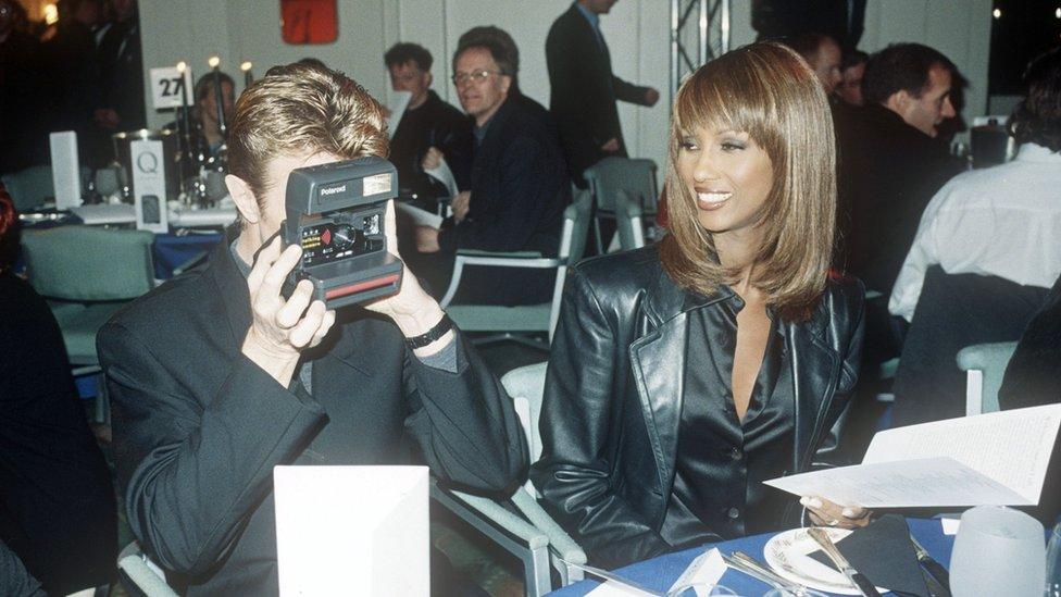 David Bowie and Iman were guests at the 1995 Q Awards