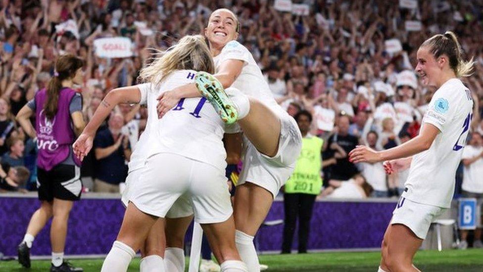 England celebrate