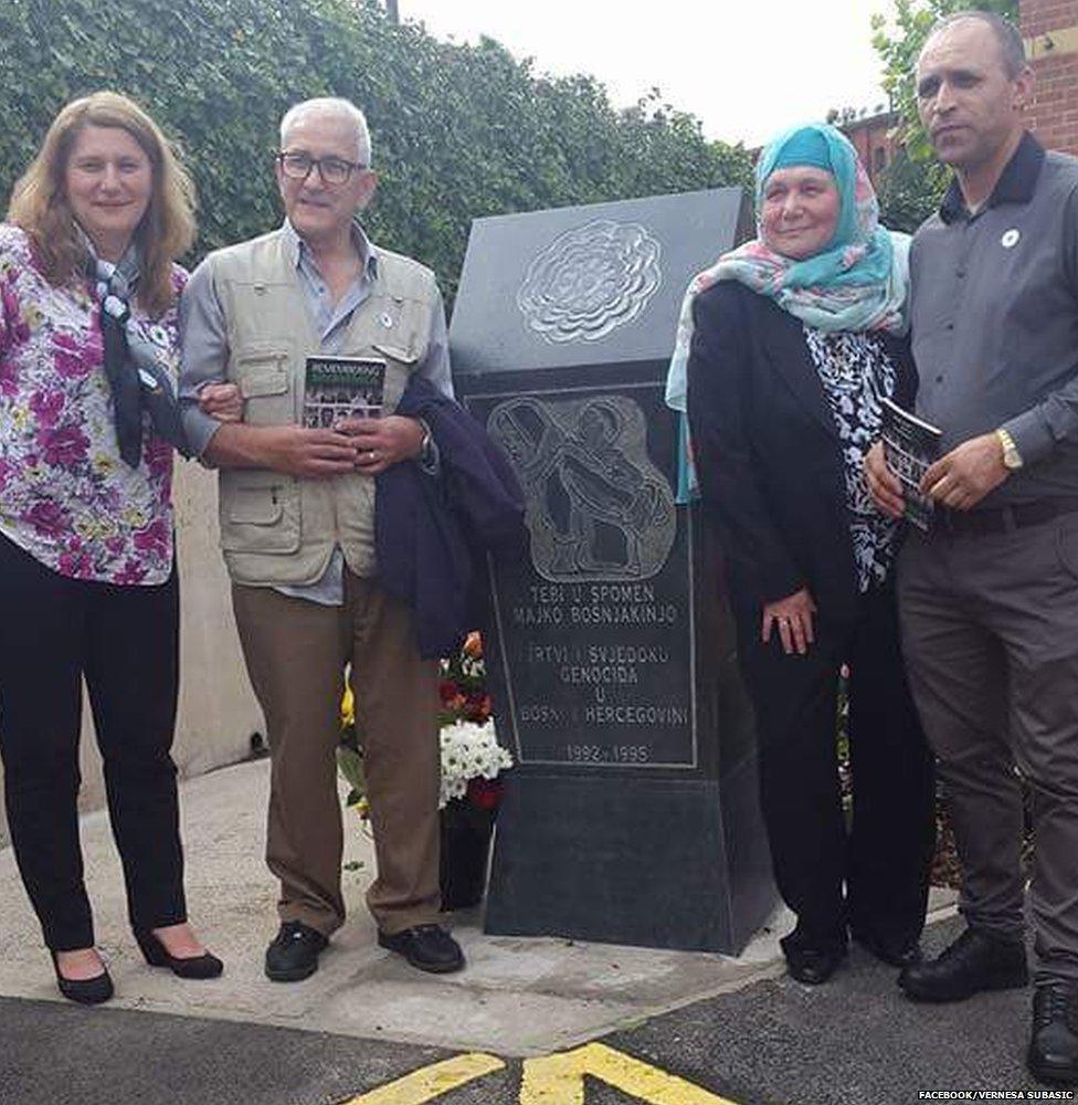 Vernesa Subasic, her husband and her parents