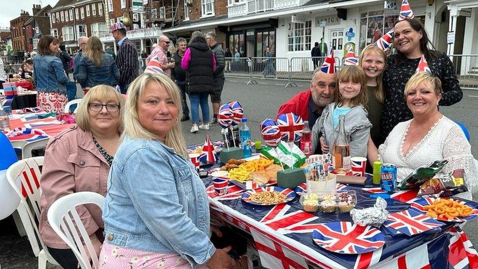 A family celebrating in Marlborough