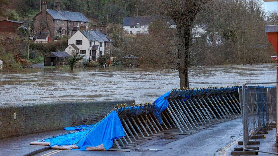 Flood defences in Ironbridge