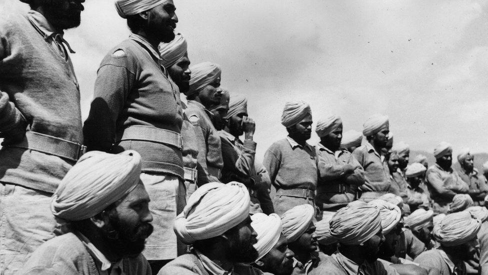 Sikh soldiers in 1944