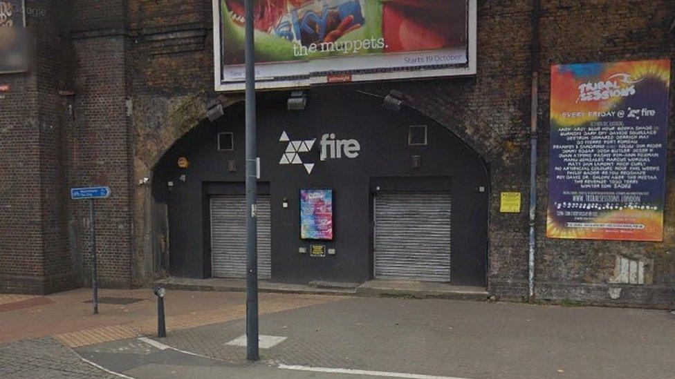 Fire nightclub in Vauxhall