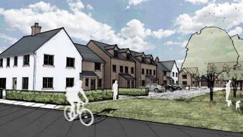 Artist's impression for a 1,200-home development at Newcastle